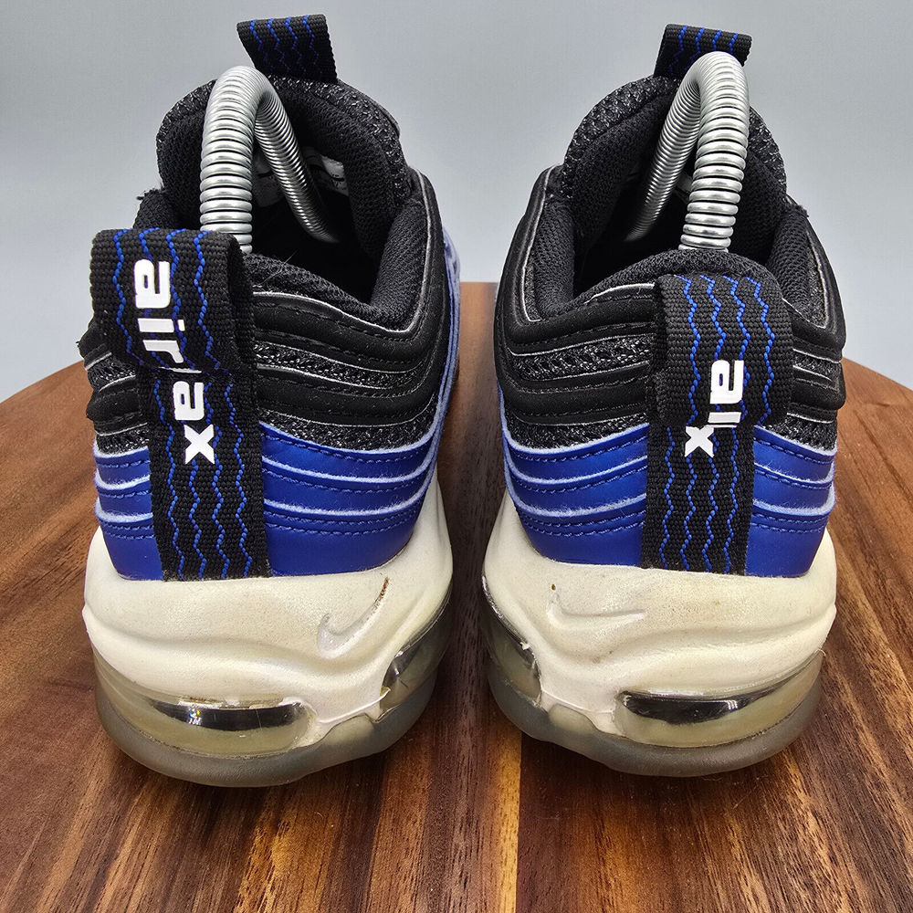 Nike Air Max 97 Shoes Men's 9 Royal Blue Black Lace Up Low Top Athletic Sneakers - Picture 4 of 9